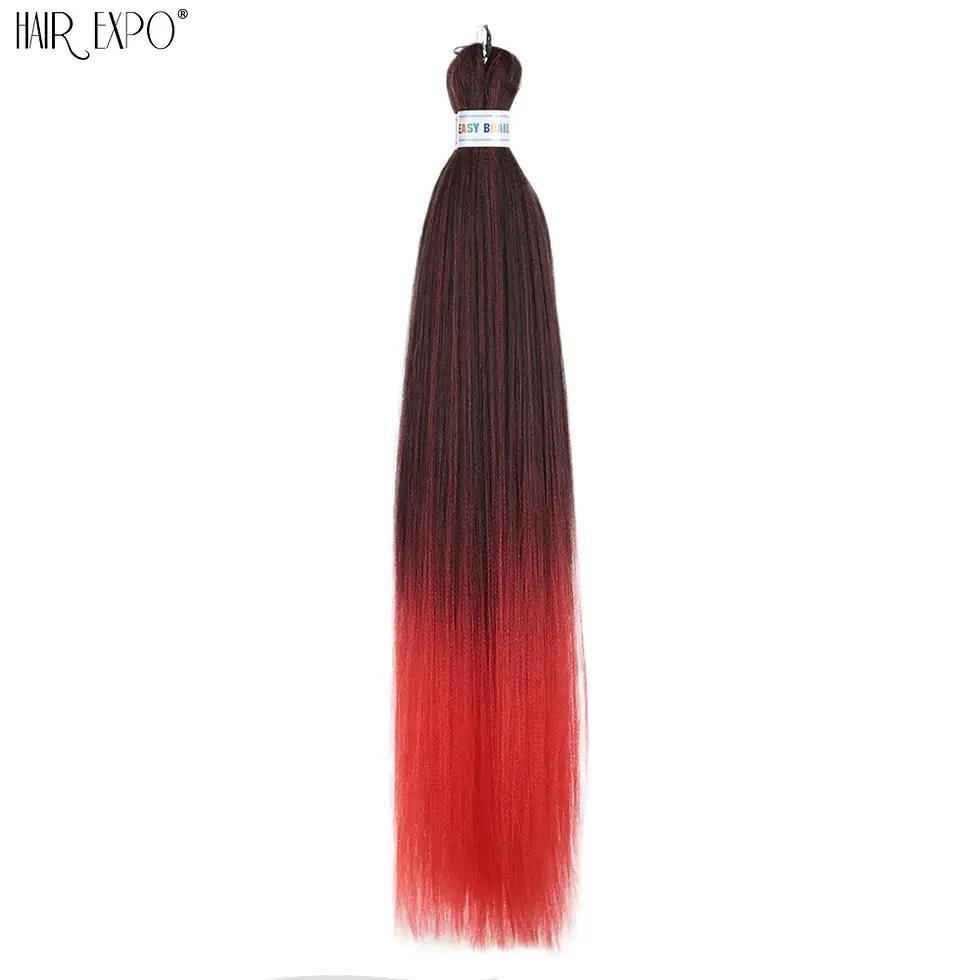 Thumbnail: 26Inch Easy Braids Hair Synthetic Colourful Pre Stretched Braiding Hair
