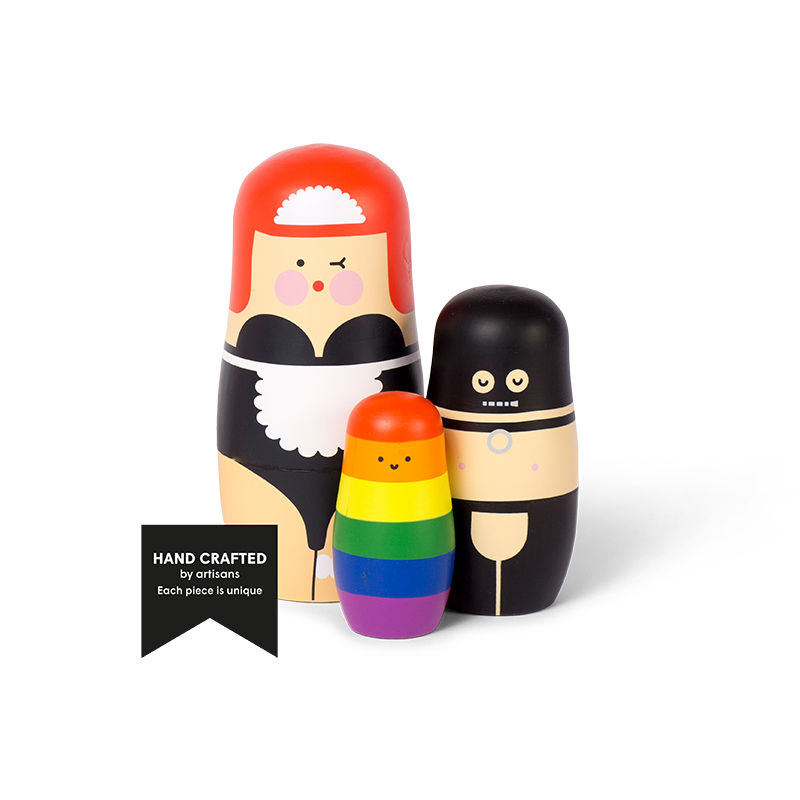 Modern handcrafted babushkas