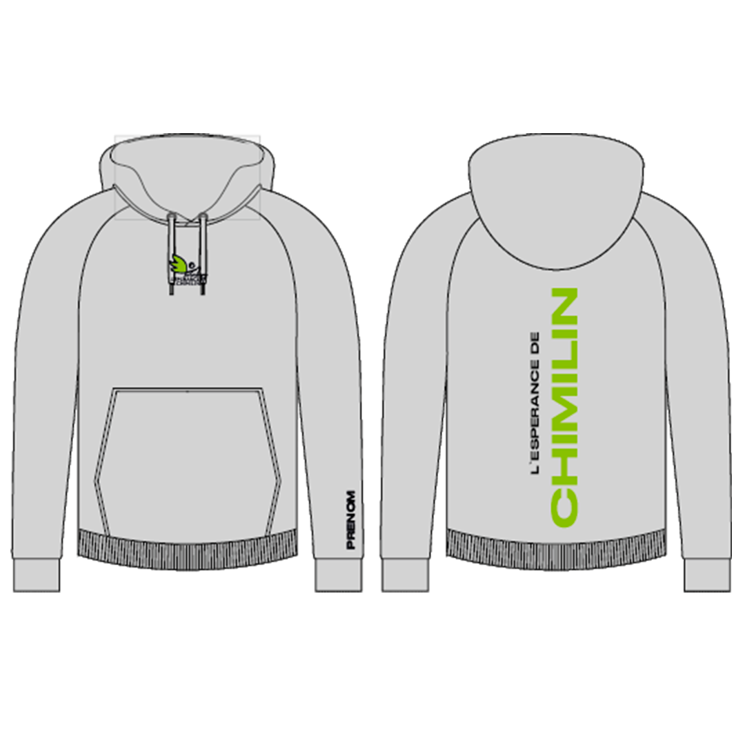 Sweat à capuche gris - Enfant