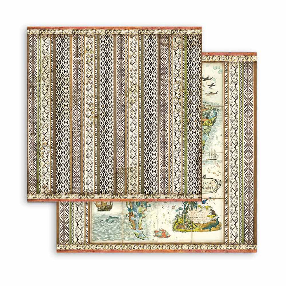Miniature : Scrapbooking Small Pad 10 sheets cm 20,3X20,3 (8"X8") - Amazonia