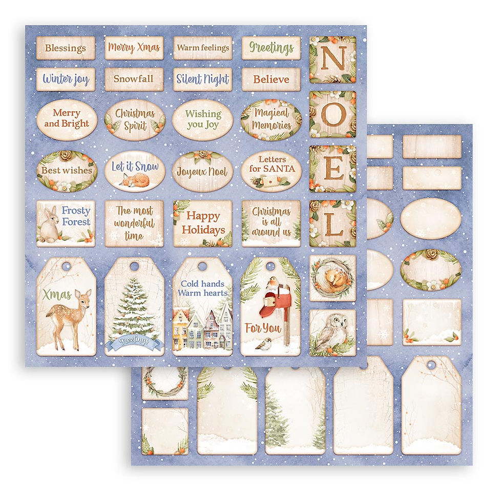 Miniatura: SCRAPBOOKING PAD 10 SHEETS CM 30,5X30,5 (12"X12") - WINTER VALLEY