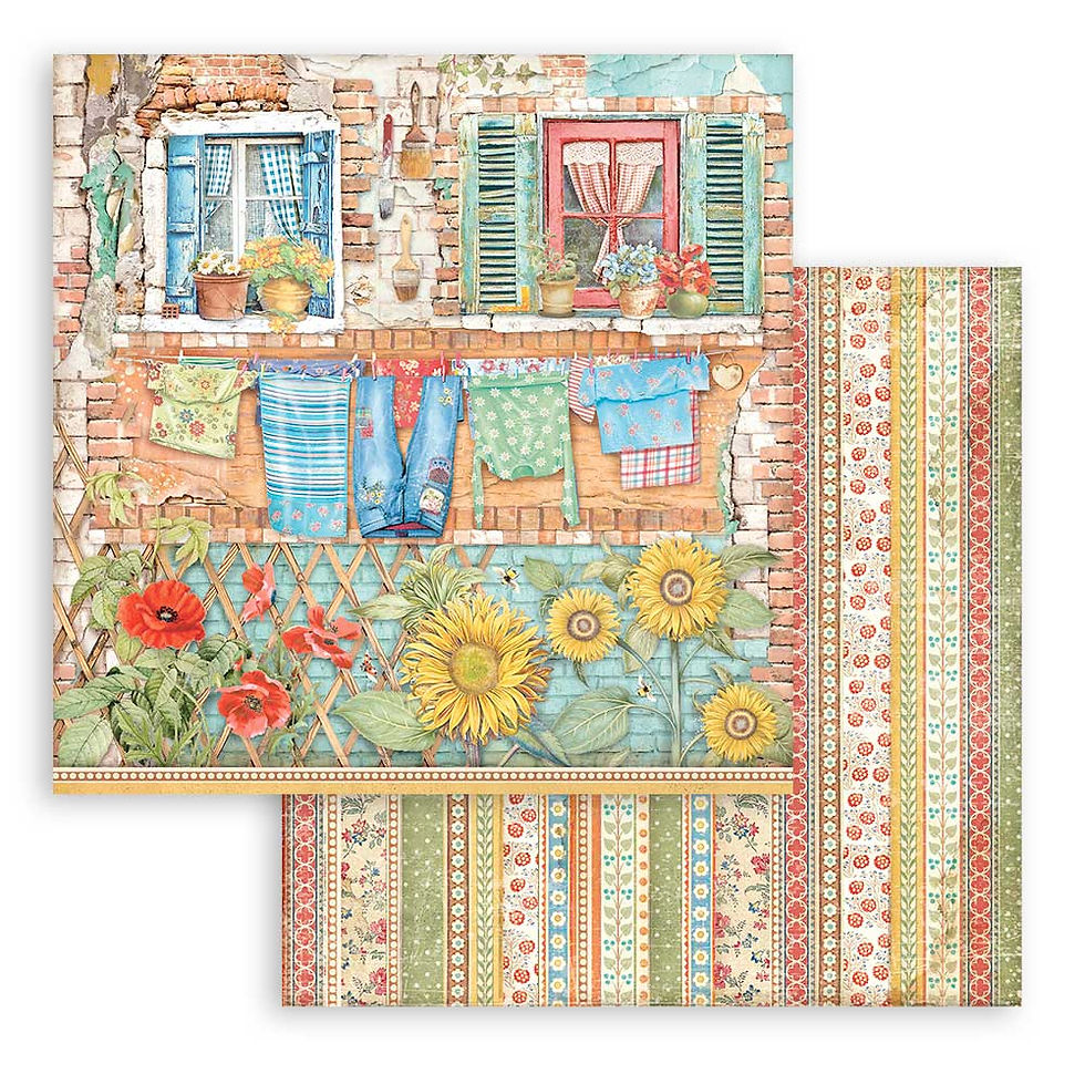 Miniatura: Scrapbooking Small Pad 10 sheets cm 20,3X20,3 (8"X8") - Sunflower Art