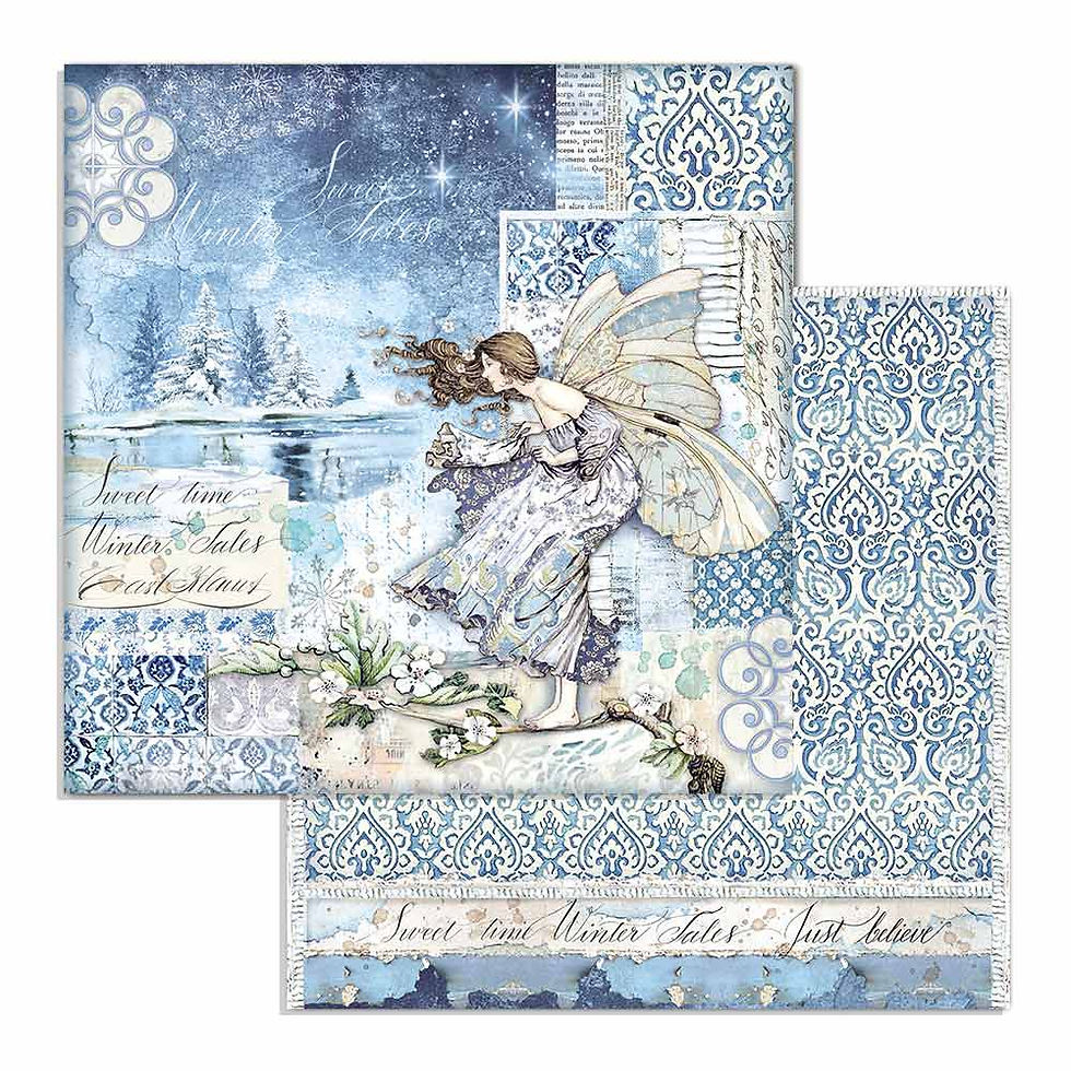 Miniatura: Scrapbooking Extra small Pad 10 sheets cm 15,24x15,24 (6"x6") - Winter Tales