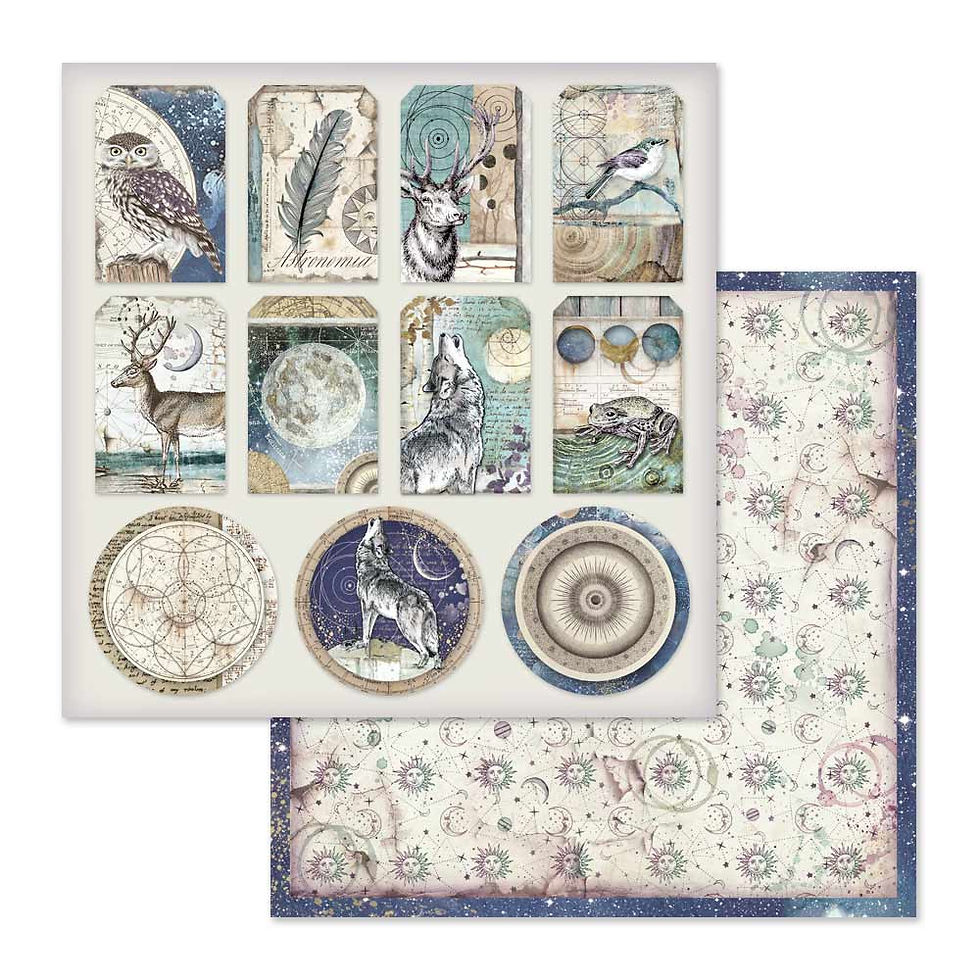 Thumbnail: Scrapbooking Pad 10 sheets cm 30,5x30,5 (12"x12") - Cosmos