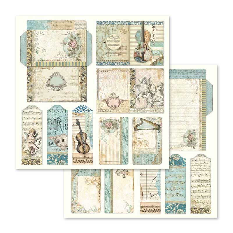 Miniatura: Scrapbooking Pad 10 sheets cm 30,5x30,5 (12"x12") - Music