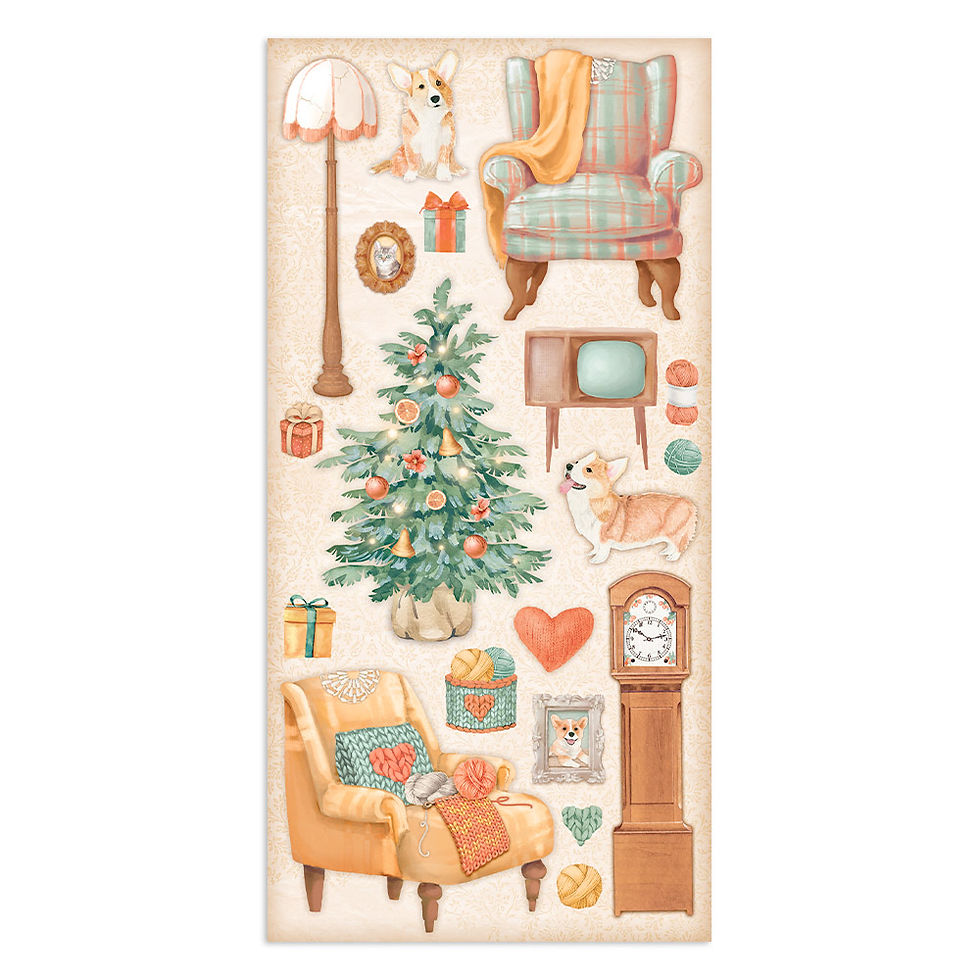 Miniatura: Collectables 10 sheets 15x30,5 (6”x12”) - All Around Christmas