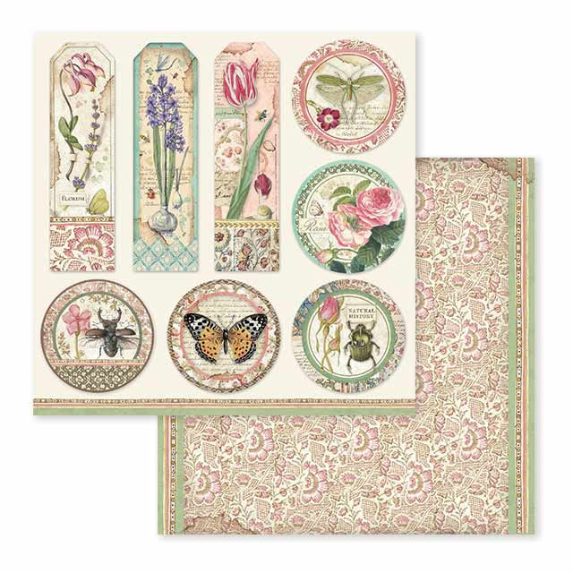 Miniatura: Scrapbooking Pad 10 sheets cm 30,5x30,5 (12"x12") - Spring Botanic
