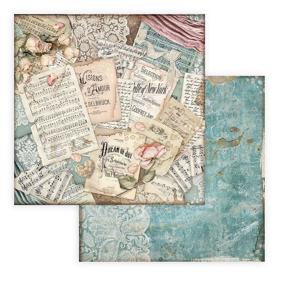 Miniatura: Scrapbooking Small Pad 10 sheets cm 20,3X20,3 (8"X8") - Passion