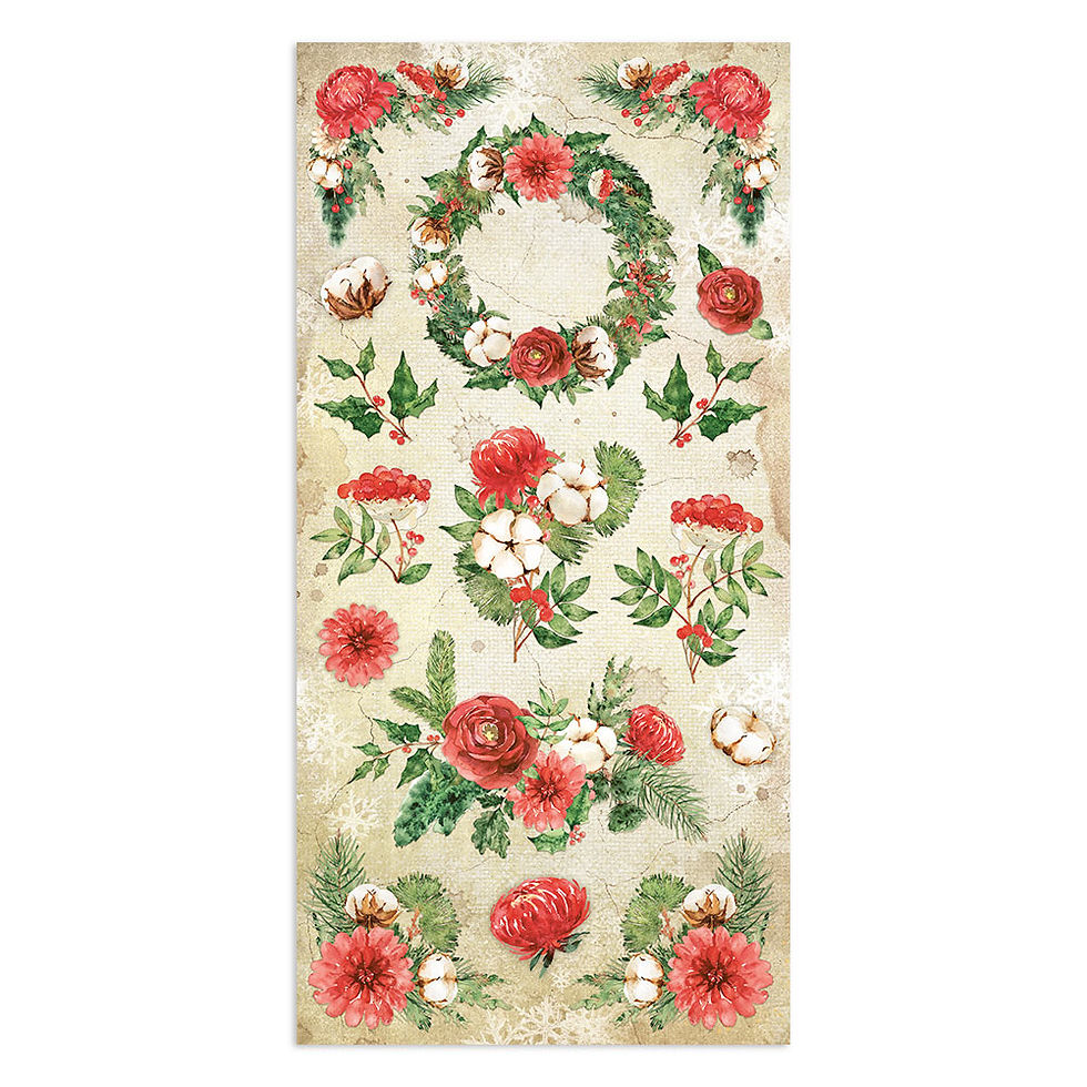 Miniature : Collectables 10 sheets 15x30,5 (6”x12”) - Romantic Home for the holidays