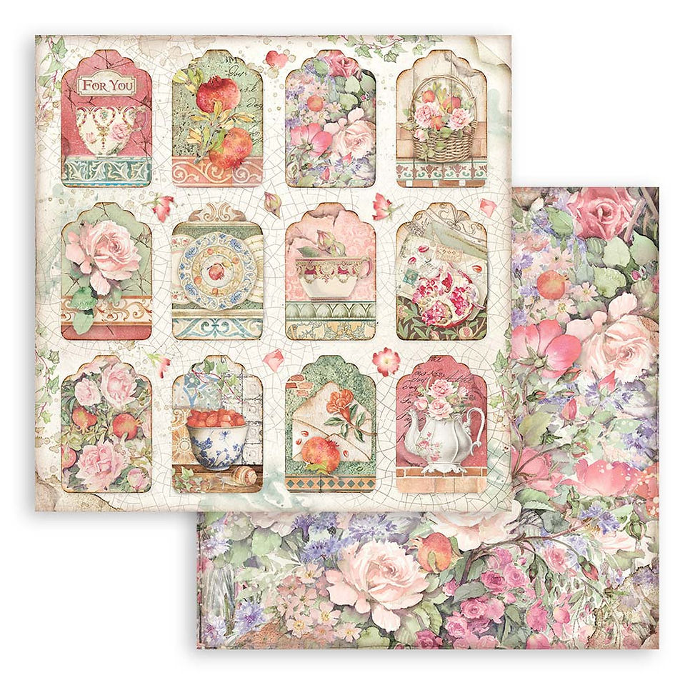 Thumbnail: Scrapbooking Extra small Pad 10 sheets cm 15,24x15,24 (6"x6") - Casa Granada