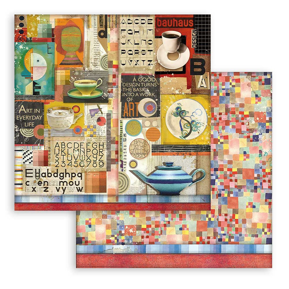 Miniatura: Scrapbooking Extra small Pad 10 sheets cm 15,24x15,24 (6"x6") - Bauhaus