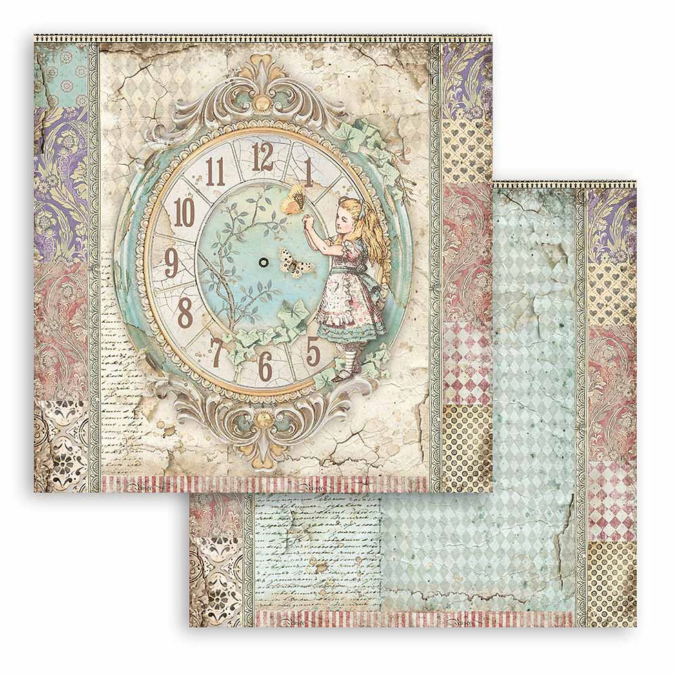 Miniatura: Scrapbooking Pad 10 sheets cm 30,5x30,5 - Alice through the looking glass