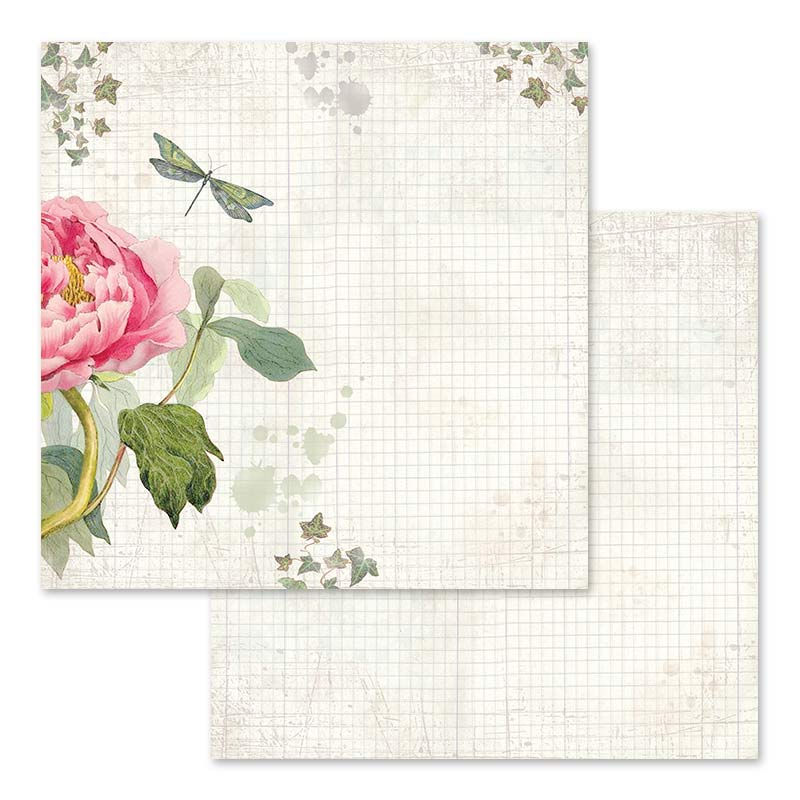 Miniature : Scrapbooking Pad 10 sheets cm 30,5x30,5 (12"x12") - Letters & Flowers