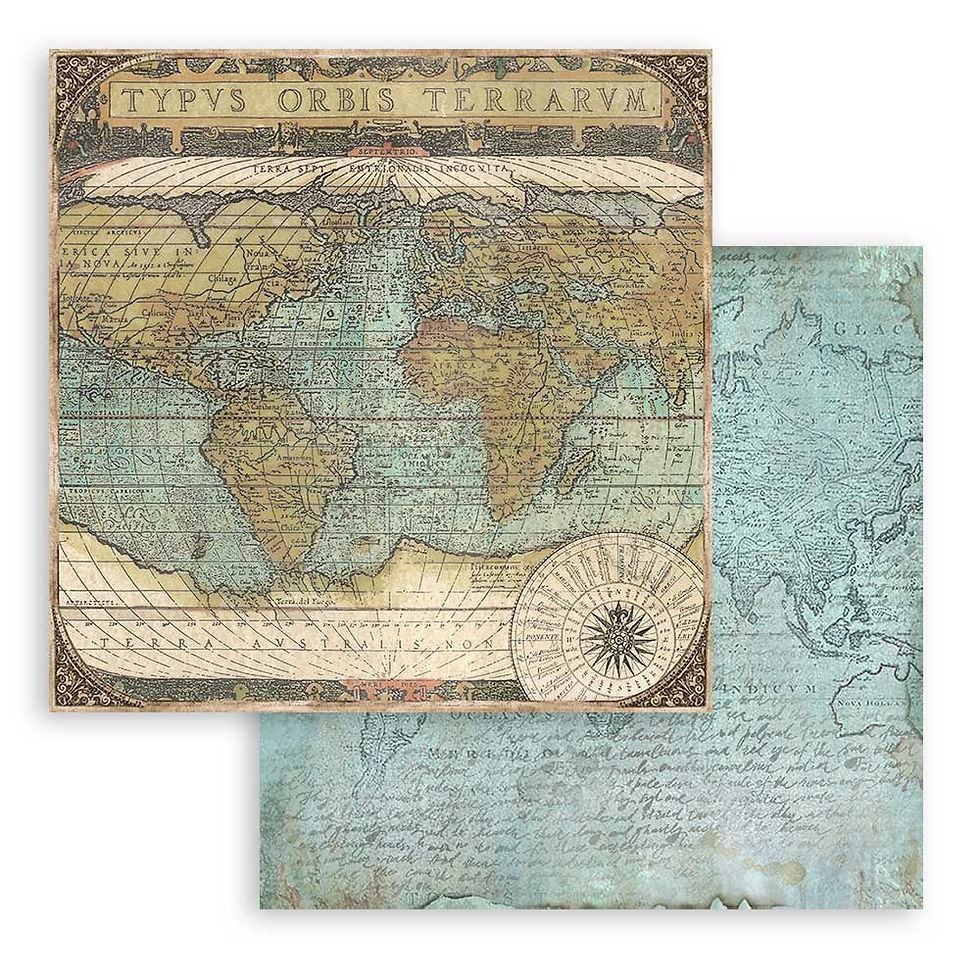 Miniature : Scrapbooking Pad 10 sheets cm 30,5x30,5 (12"x12") - Around the world