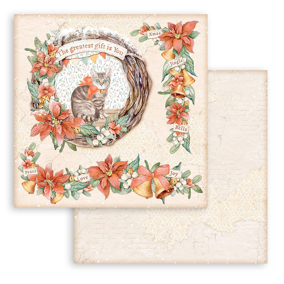 Thumbnail: Scrapbooking Pad 10 sheets cm 30,5x30,5 (12"x12") - ALL AROUND CHRISTMAS