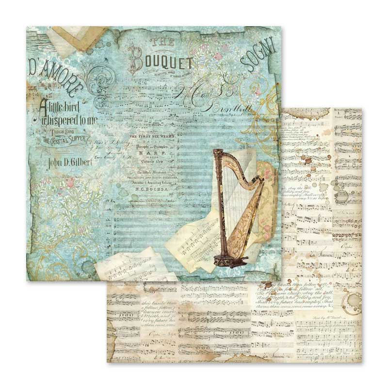 Miniatura: Scrapbooking Pad 10 sheets cm 30,5x30,5 (12"x12") - Music