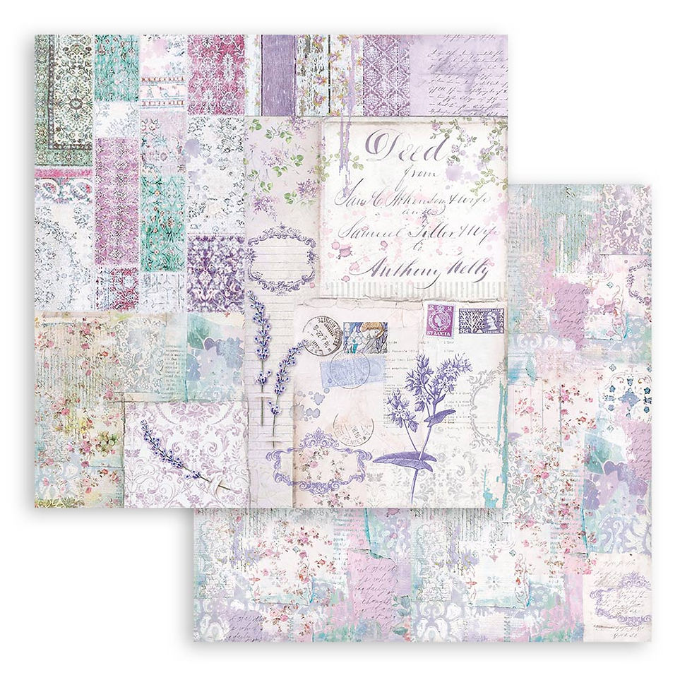 Miniature : Scrapbooking Small Pad 10 sheets cm 20,3X20,3 (8"X8") - Provence