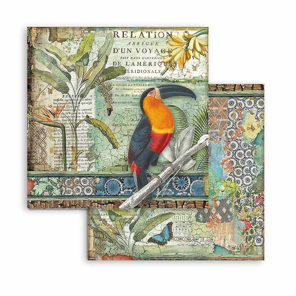 Miniatura: Scrapbooking Small Pad 10 sheets cm 20,3X20,3 (8"X8") - Amazonia