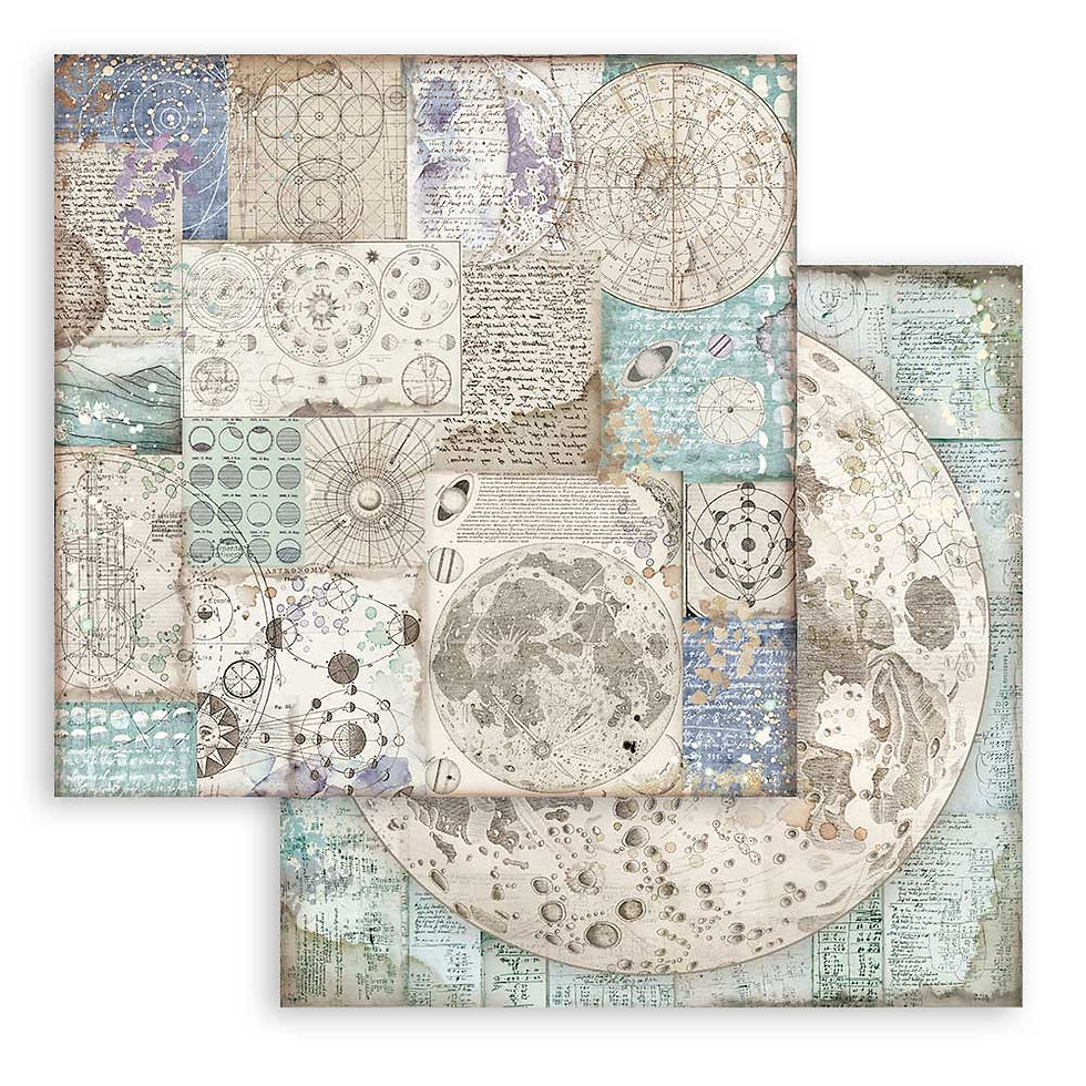 Thumbnail: Scrapbooking Pad 10 sheets cm 30,5x30,5 Background - Cosmos Infinity