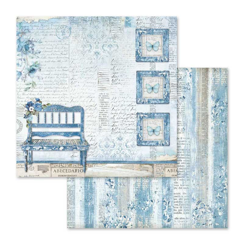 Thumbnail: Scrapbooking Pad 10 sheets cm 30,5x30,5 (12"x12") - Blue Land