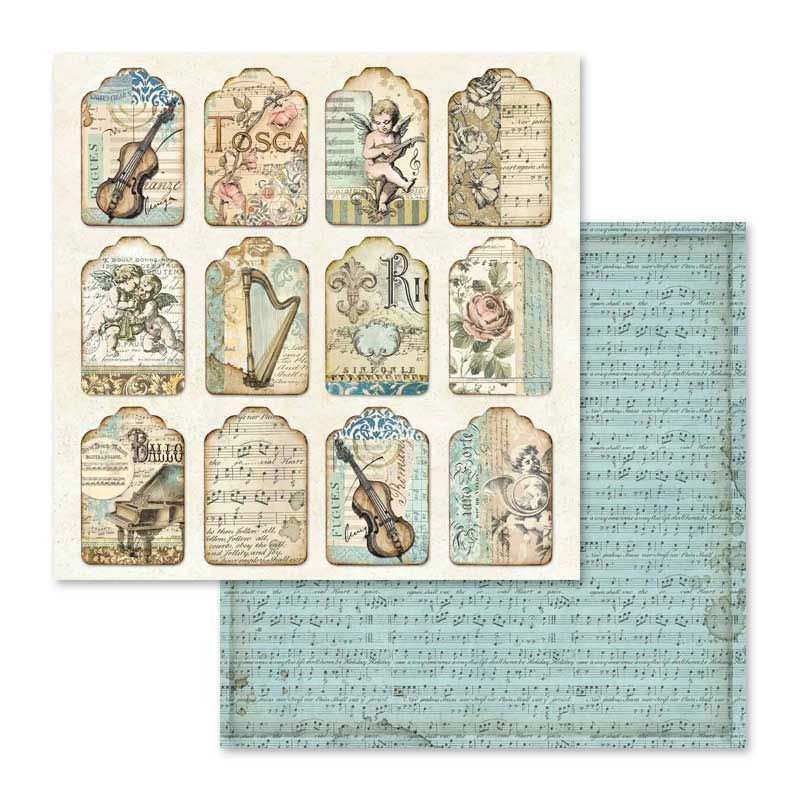 Miniatura: Scrapbooking Pad 10 sheets cm 30,5x30,5 (12"x12") - Music