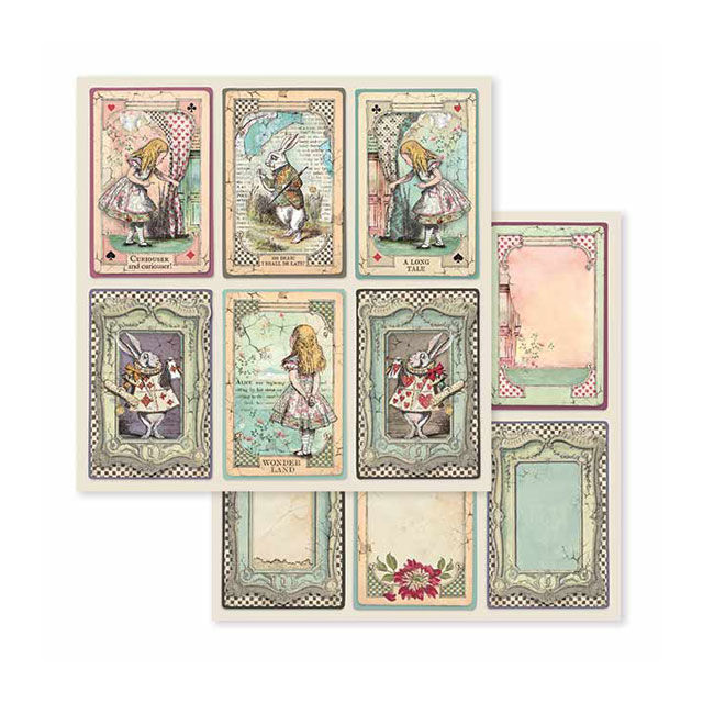Miniature : Scrapbooking Small Pad 10 sheets cm 20,3X20,3 (8"X8") - Alice