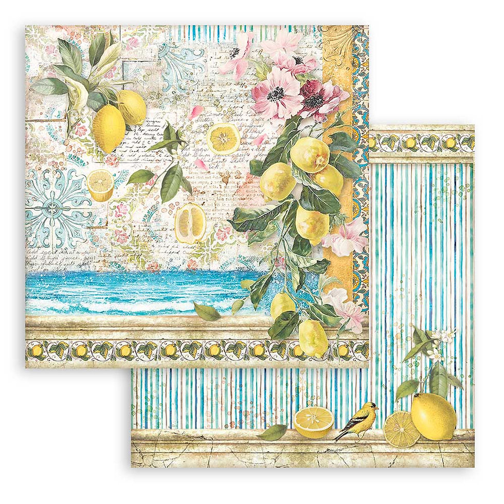 Thumbnail: Scrapbooking Pad 10 sheets cm 30,5x30,5 (12"x12") - Blue Dream