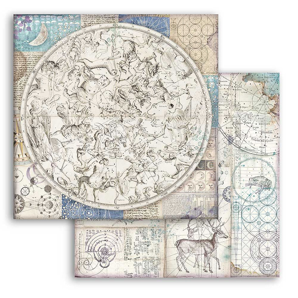 Miniatura: Scrapbooking Small Pad 10 sheets cm 20,3X20,3 Background - Cosmos Infinity