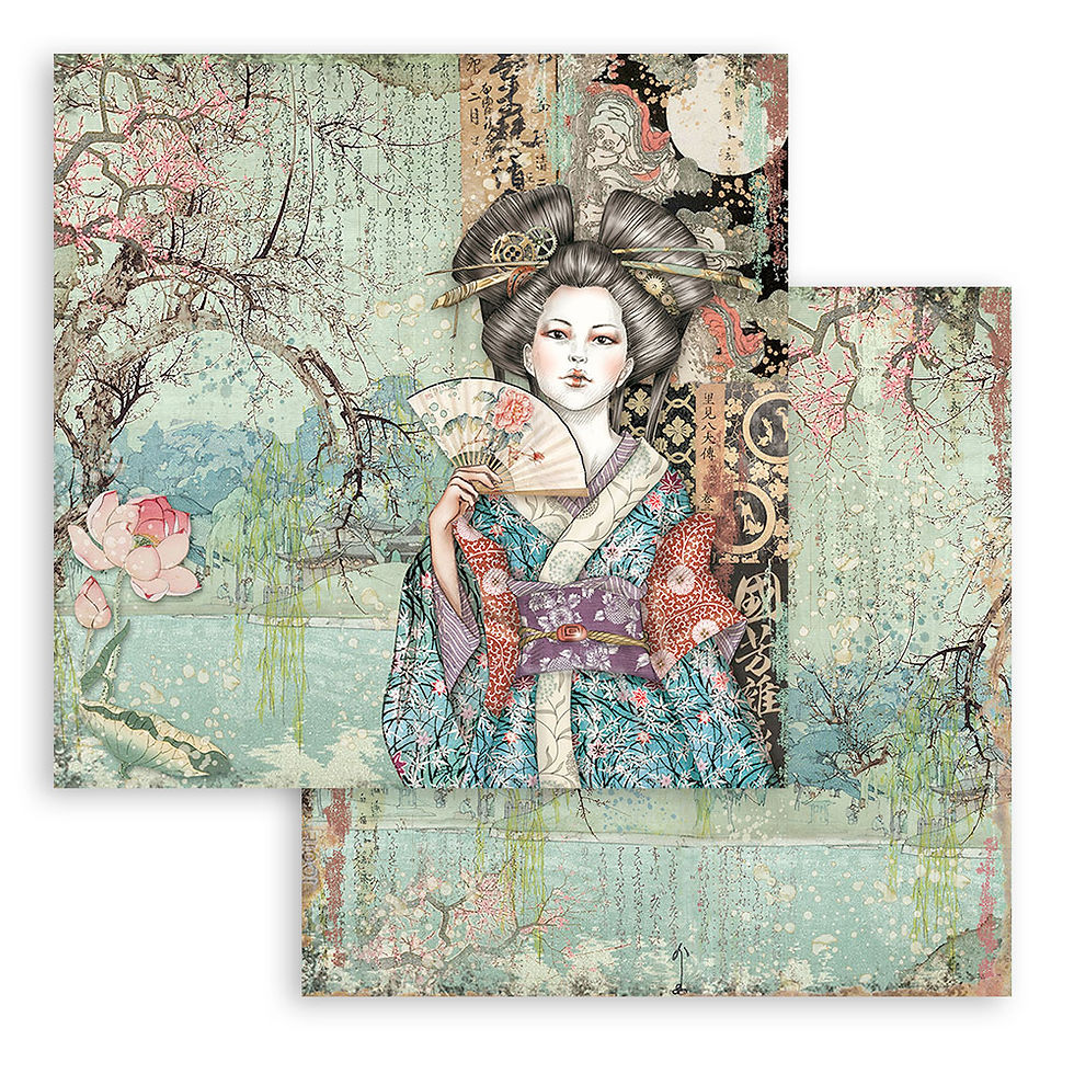 Miniatura: Scrapbooking Extra small Pad 10 sheets cm 15,24x15,24 - Sir Vagabond in Japan