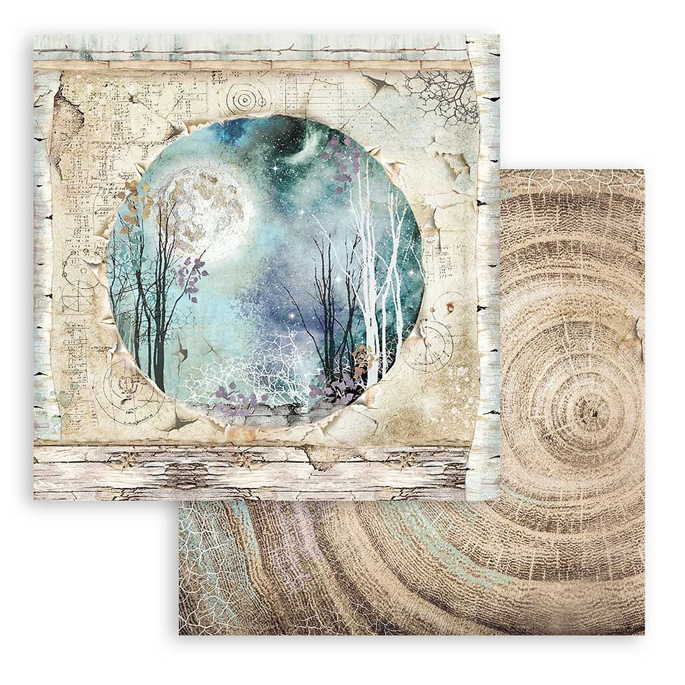 Miniatura: Scrapbooking Small Pad 10 sheets cm 20,3X20,3 Background - Cosmos Infinity