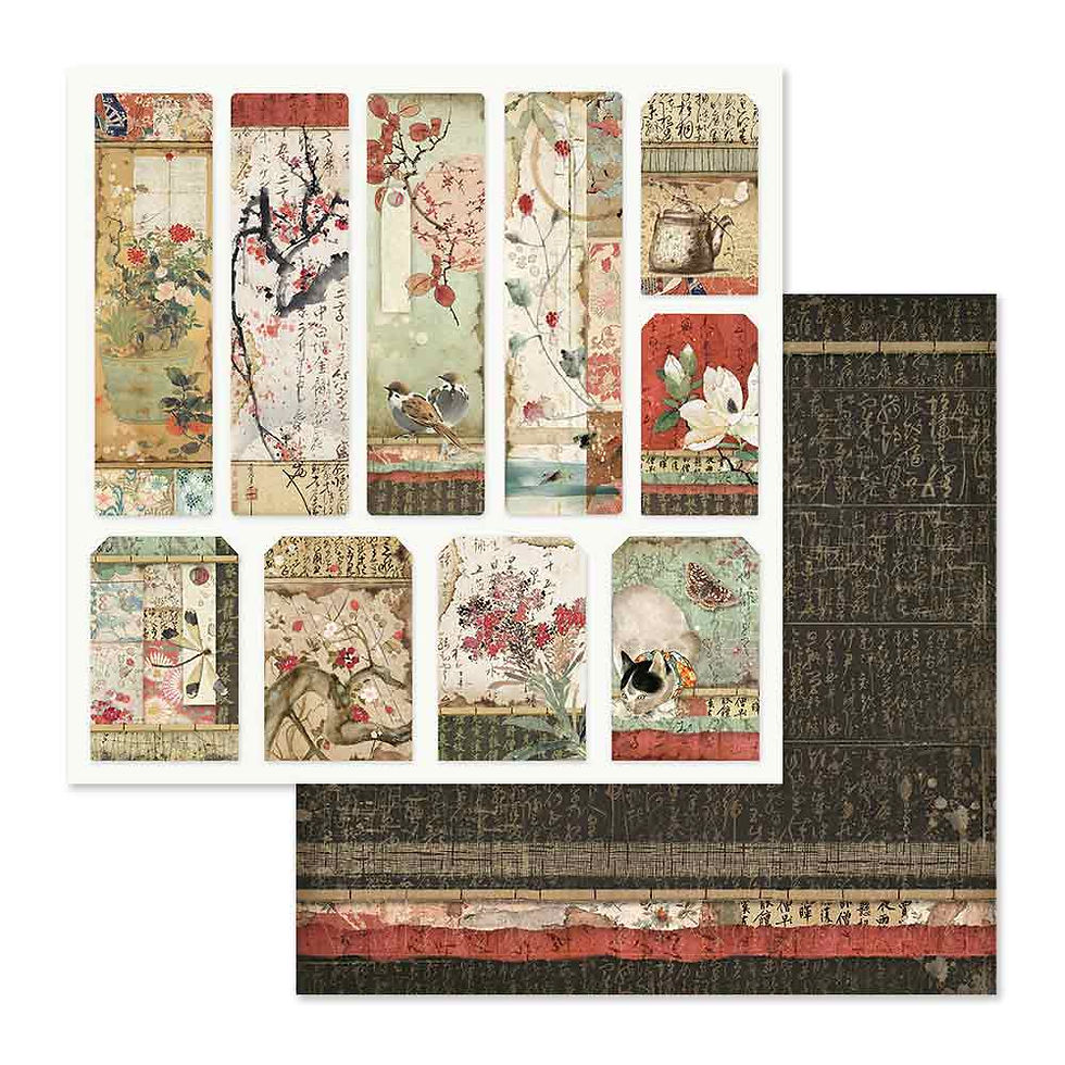 Miniatura: Scrapbooking Pad 10 sheets cm 30,5x30,5 (12"x12") - Oriental Garden