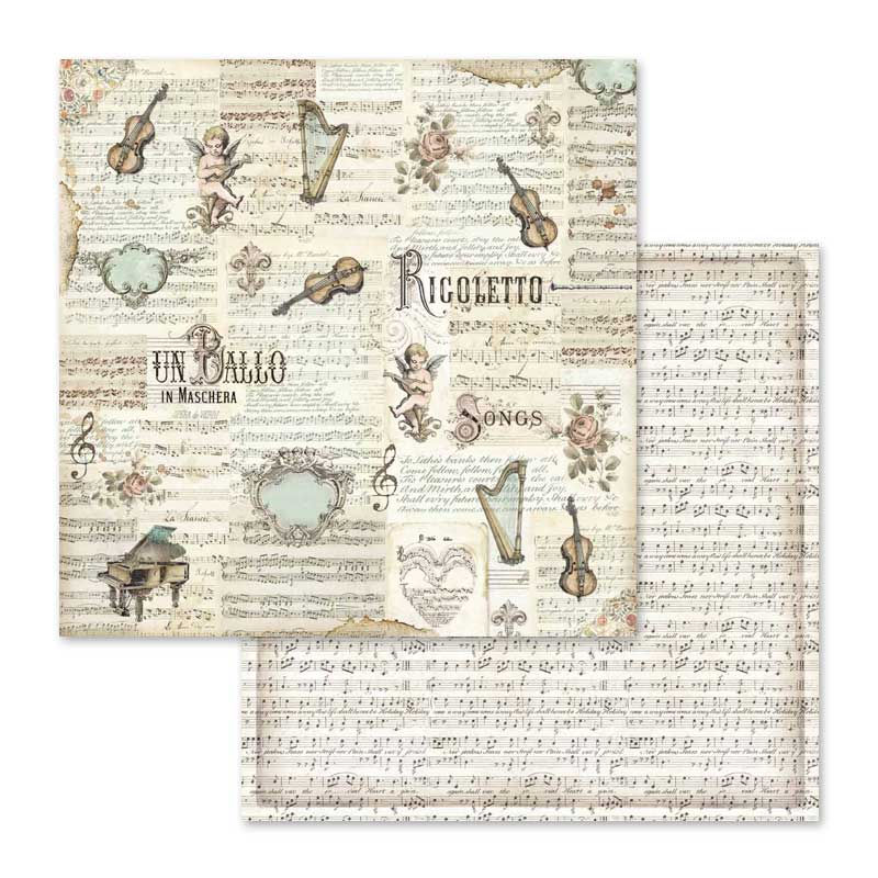 Miniatura: Scrapbooking Pad 10 sheets cm 30,5x30,5 (12"x12") - Music