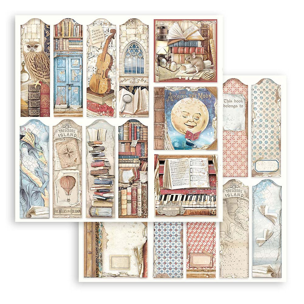 Miniatura: Scrapbooking Pad 10 sheets cm 30,5x30,5 (12"x12") - Vintage Library