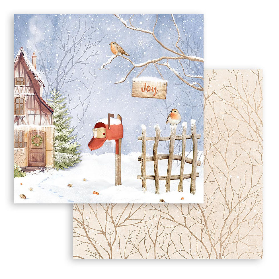 Miniatura: SCRAPBOOKING PAD 10 SHEETS CM 30,5X30,5 (12"X12") - WINTER VALLEY