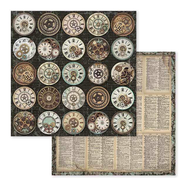 Thumbnail: Scrapbooking Small Pad 10 sheets cm 20,3X20,3 (8"X8") - Voyages Fantastiques