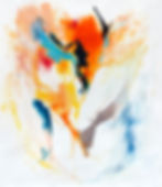 Oil painting onFrench paper by the British artist Lucianna Whittle.