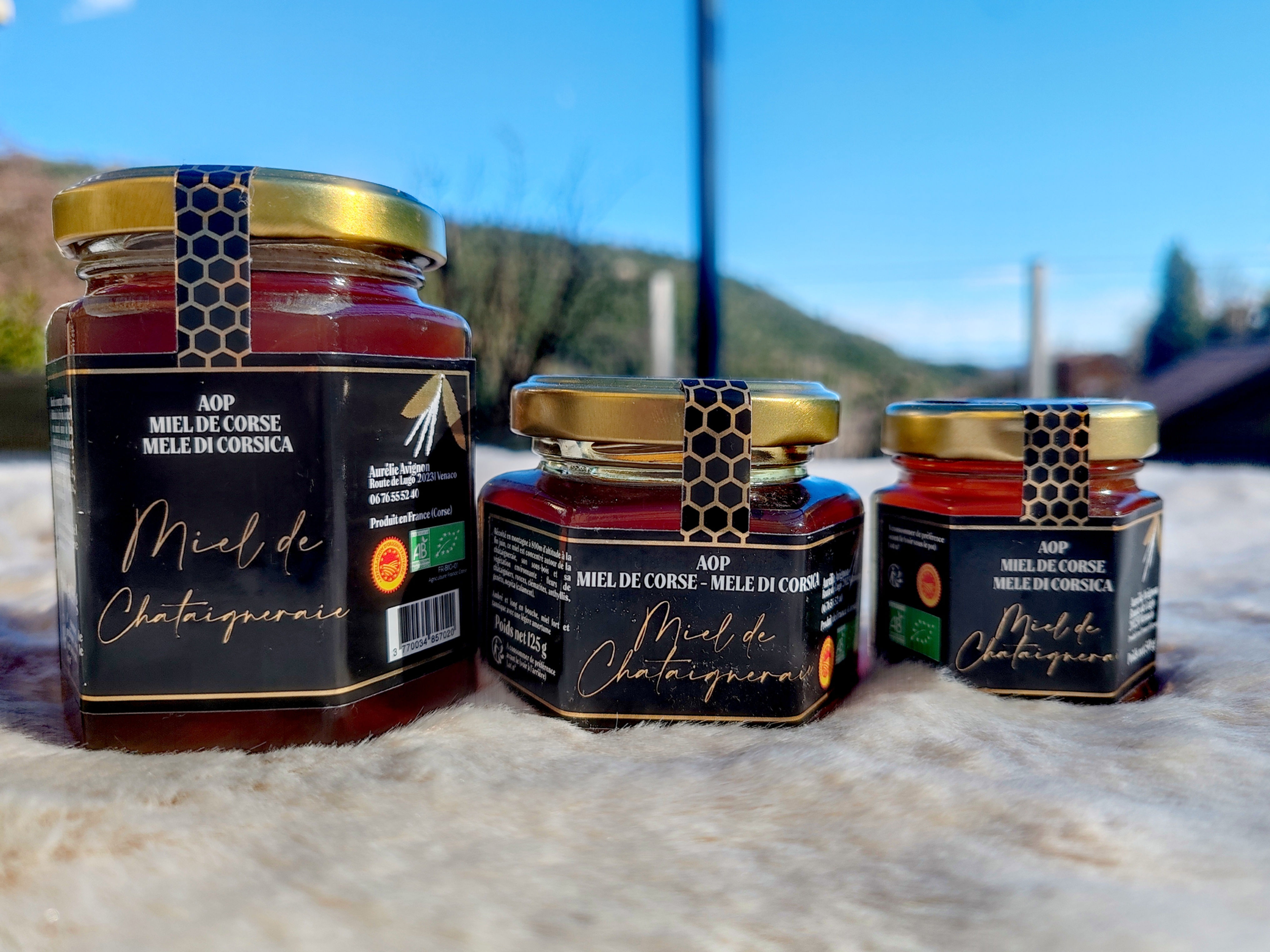 Tesori Safran Miel Ruches Cosmétiques Bougies Artisanat Casa di l'Apa Venaco Corse