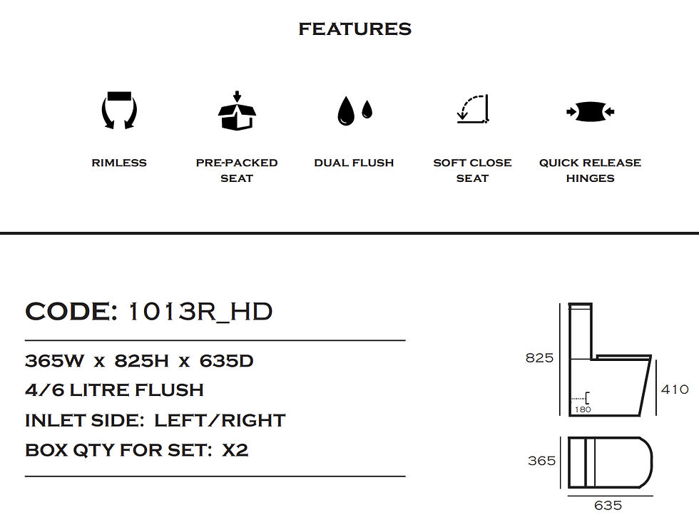 Thumbnail: VR-1013R. CLOSE COUPLED PAN+CISTERN+SEAT - WHITE
