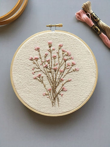 Finished Hoop, Mother's Day Gift, Botanical Embroidery, Home Décor, Wall Décor, Floral Emb