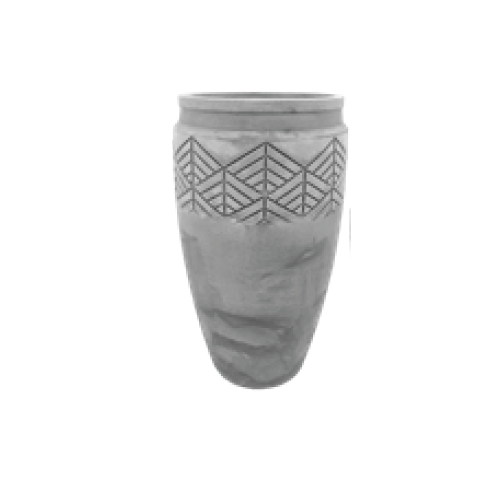 Thumbnail: Japi Tribe Tall Planter Burnt Cement, (Assorted Sizes)