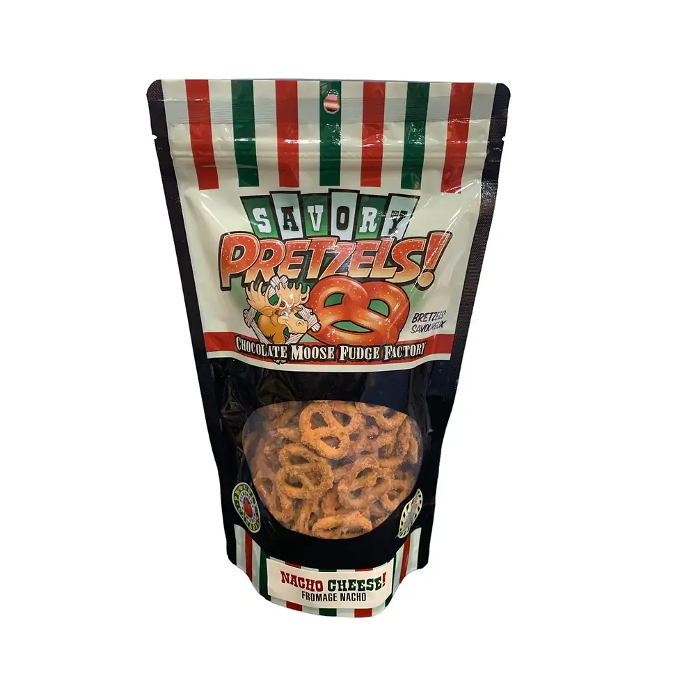 Thumbnail: Chocolate Moose Factory Savory Pretzels, 200g (Assorted Flavors)