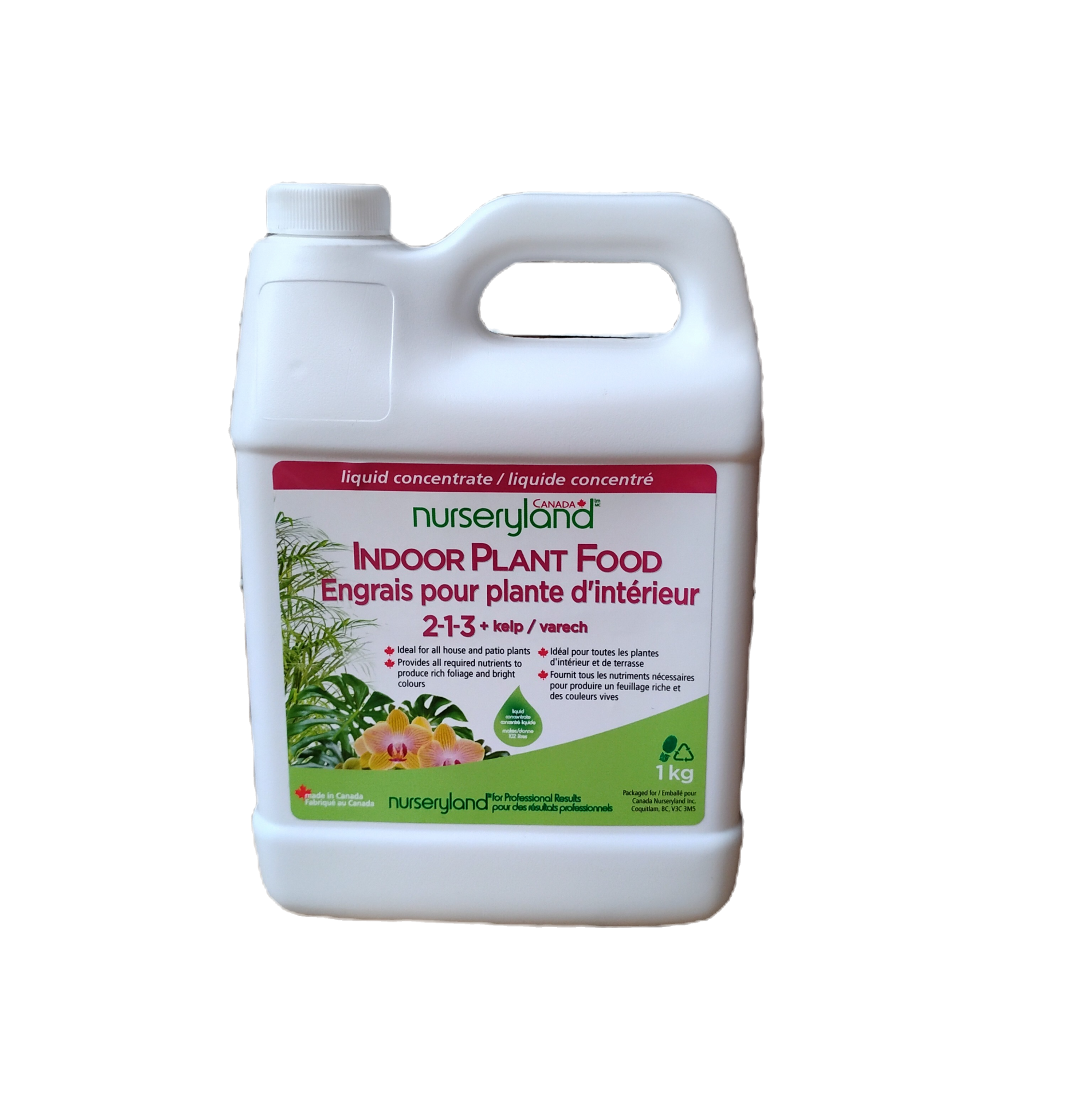 Nurseryland Indoor Plant Food 2-1-3, 1kg, each