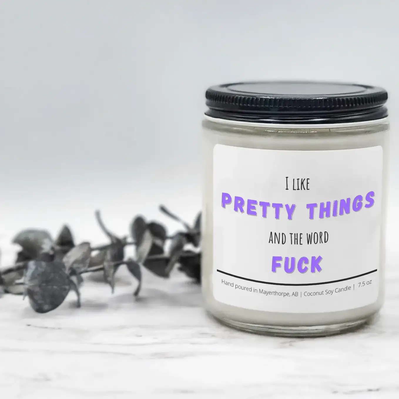 Dark Horse Handcrafted I like Pretty Things Soy Wax Candle, 7.5 oz