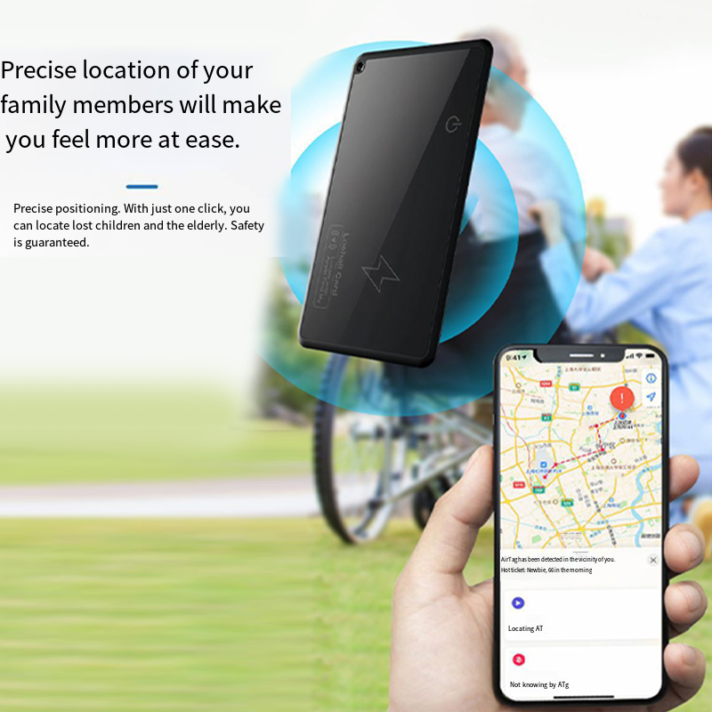 Thumbnail: Wallet Tracker Card Wireless Charging Tracking Location Gps Locator Smart Tag Fo