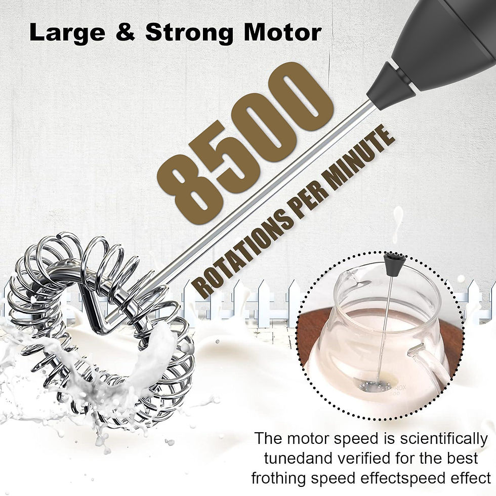 Thumbnail: USB Milk Frother — 3-Speed Foam Maker for Coffee
