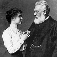 Helen Keller und Alexander Graham Bell