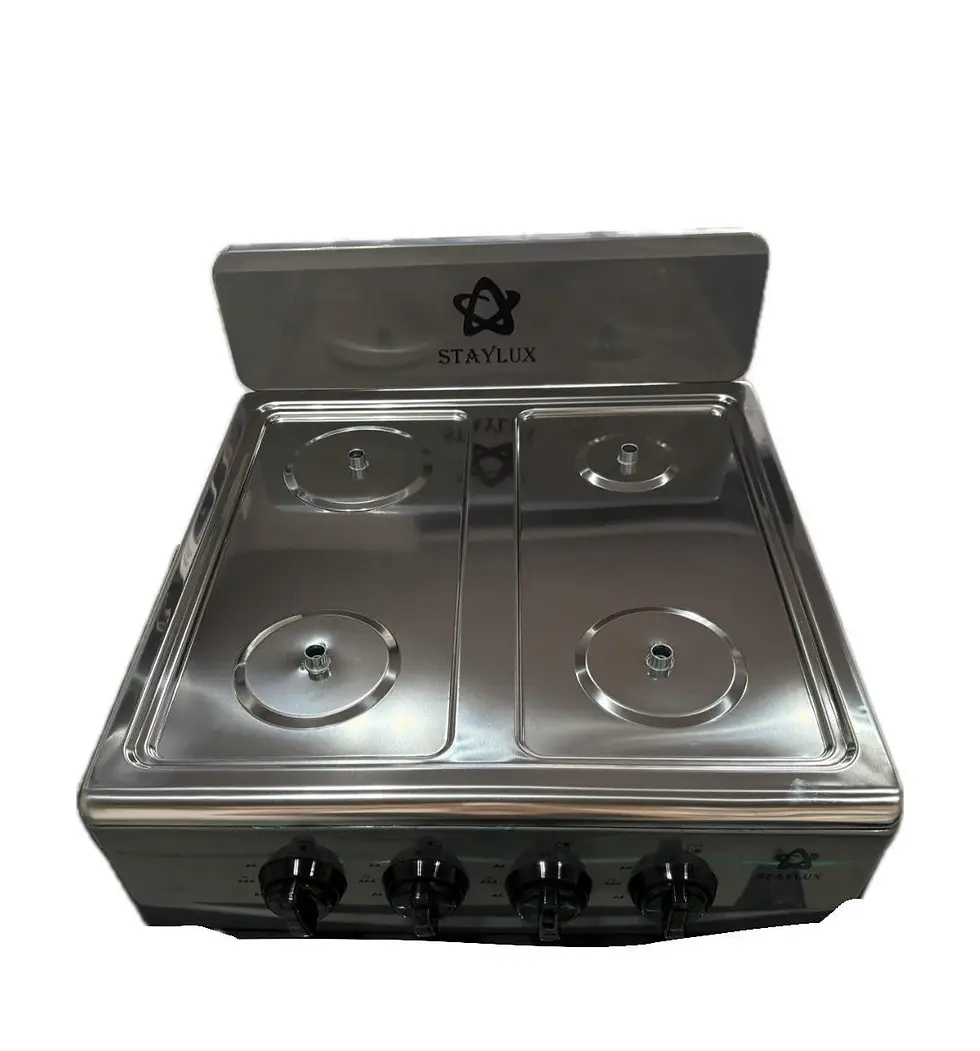 Miniatura: FORNELLO A GAS BOMBOLA DA CAMPEGGIO 4 FUOCHI CON DOPPIO RIPIANO