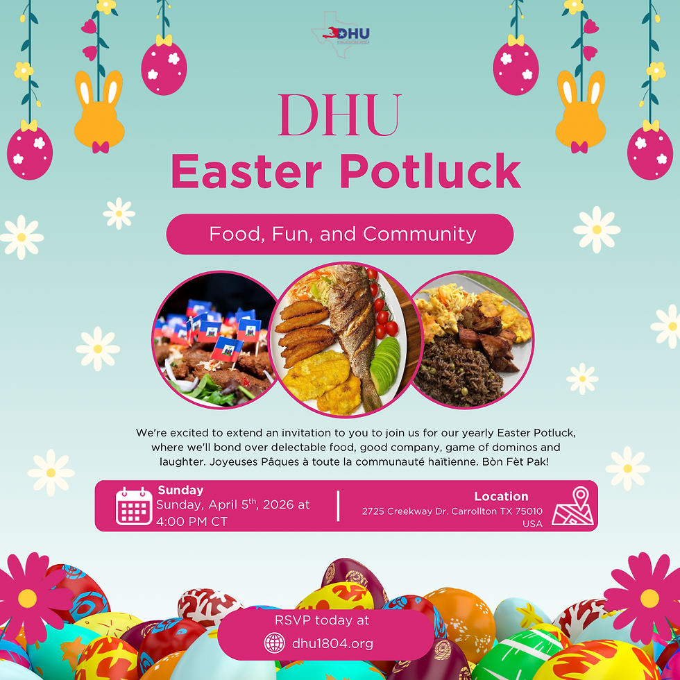 DHU's 2026 Easter Sunday Potluck 