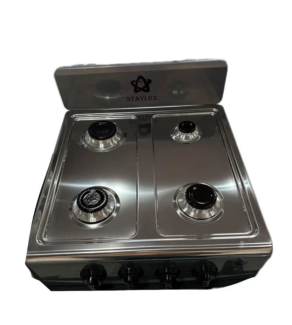 Miniatura: FORNELLO A GAS BOMBOLA DA CAMPEGGIO 4 FUOCHI CON DOPPIO RIPIANO