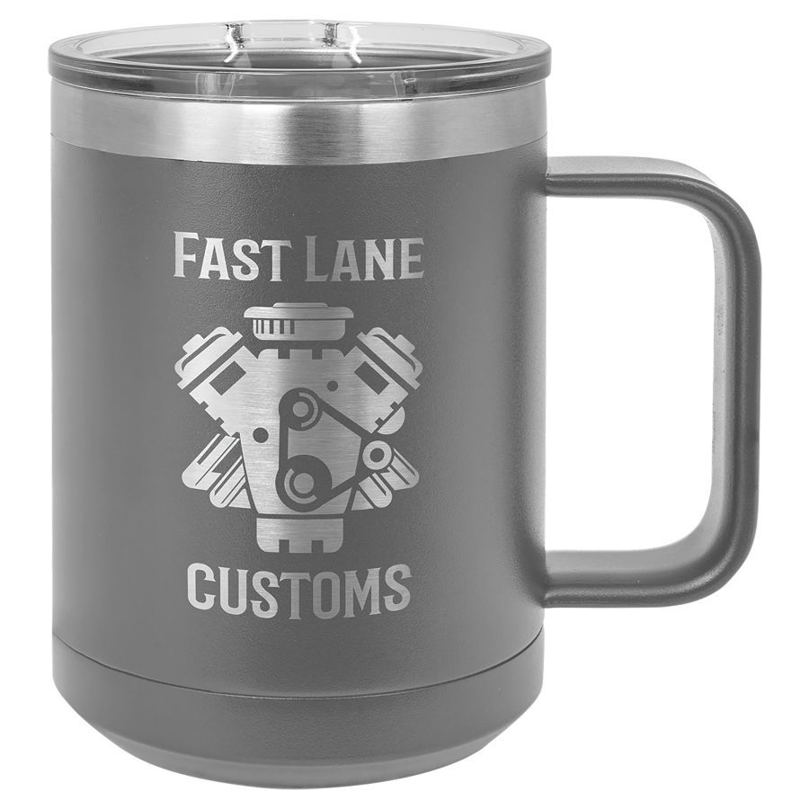 Thumbnail: Personalized 15 oz.  Vacuum Insulated Mug with your Text or Logo